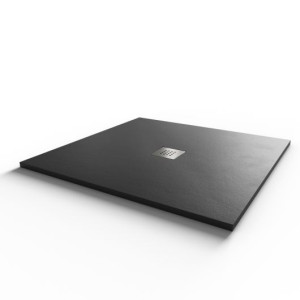 Receveur de douche 90x90 cm extra plat - gris anthracite - DIAMANT