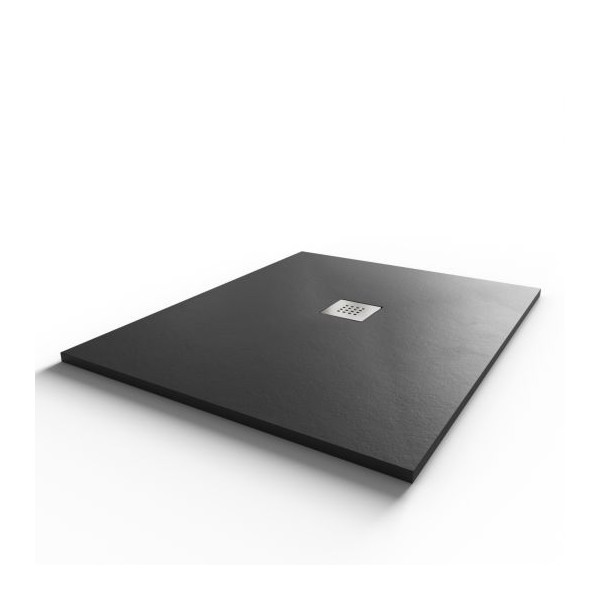 Receveur de douche 100x80 cm extra plat - gris anthracite - DIAMANT