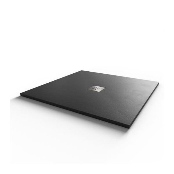 Receveur de douche 100x100 cm extra plat - gris anthracite - DIAMANT