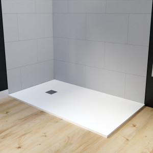 Receveur de douche 140x90 cm extra plat - blanc - DIAMANT