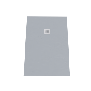 Receveur de douche 140x90 cm extra plat - gris ciment - DIAMANT