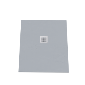 Receveur de douche 100x80 cm extra plat - gris ciment - DIAMANT