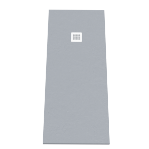 Receveur de douche 170x70 cm extra plat - gris ciment - DIAMANT