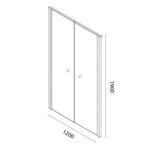 Porte pivotante double - ATLANTIC 120 