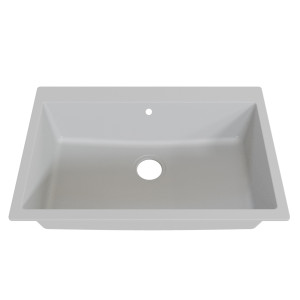 Cuve RESIROC - évier 1 bac sans égouttoir - 76 x 50 cm - Gris