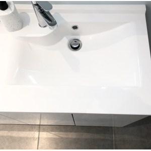 Caisson double vasque PROLINE 120 - Blanc brillant