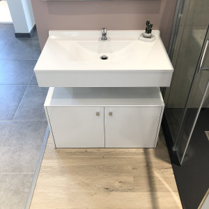 Caisson simple vasque PMR EPURE 90 - Blanc brillant