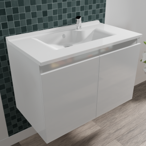 Caisson simple vasque PROLINE 70 - Blanc brillant