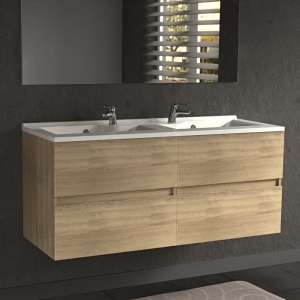 Caisson double vasque ROSALY 120 - Cambrian oak