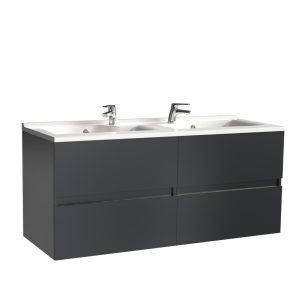 Caisson double vasque ROSALY 120 - Gris brillant