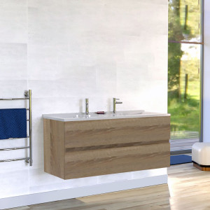 Caisson double vasque ROSALY 120 - Cambrian oak