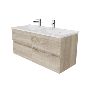 Caisson double vasque ROSALY 120 - Cambrian oak