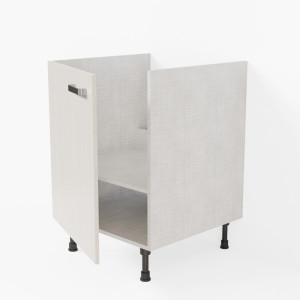 Meuble sous évier - 60 cm - Pin Blanc