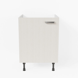 Meuble sous évier - 60 cm - Pin Blanc