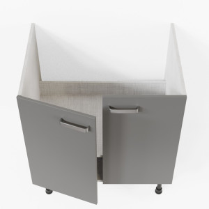 Meuble sous évier - 80 cm - Macadam