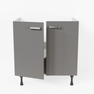Meuble sous évier - 80 cm - Macadam