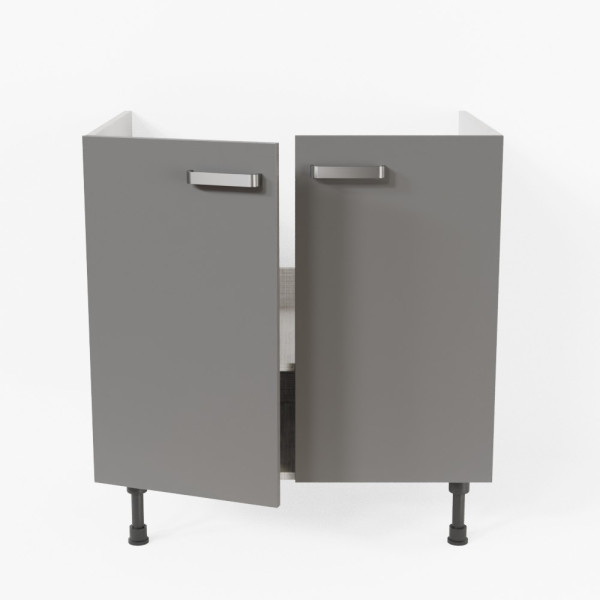 Meuble sous évier - 80 cm - Macadam