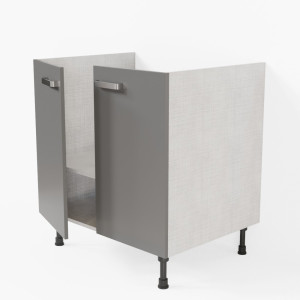 Meuble sous évier - 80 cm - Macadam