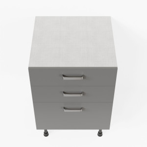 Meuble de cuisine bas - Casserolier - 60 cm - Macadam