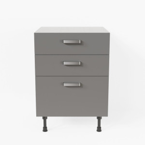 Meuble de cuisine bas - Casserolier - 60 cm - Macadam