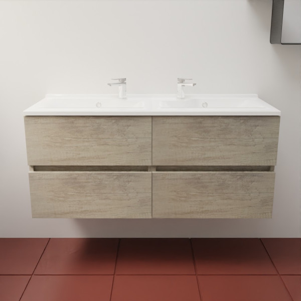 Caisson ROSINOX 120 cm avec plan vasque - Chêne