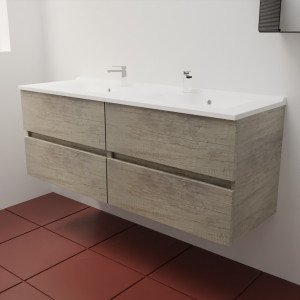 Caisson ROSINOX 140 cm avec plan vasque - Chêne