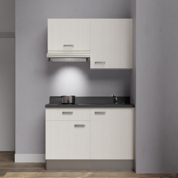 Kitchenette K03 - 120 cm avec rangements et hotte
