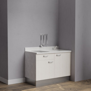 Kitchenette K10 - 120 cm avec rangements et un tiroir