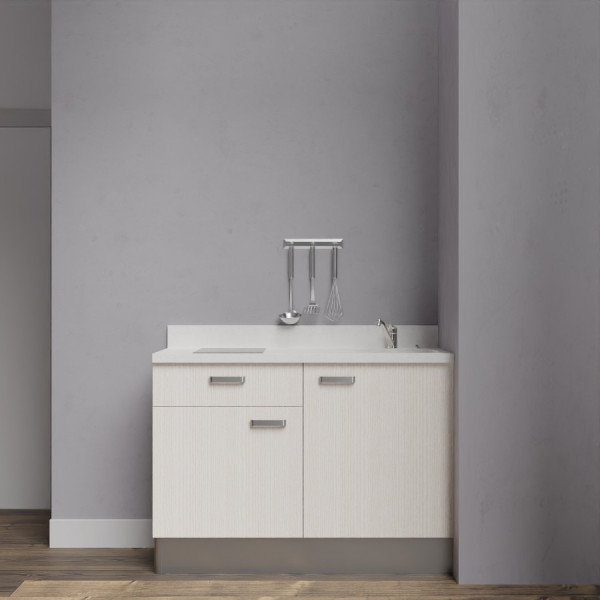 Kitchenette K10 - 120 cm avec rangements et un tiroir