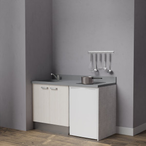 Kitchenette K17 - 140 cm avec emplacement réfrigérateur