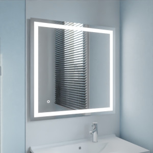 Miroir éclairant VISTA 80x80 cm - éclairage LED et interrupteur sensitif