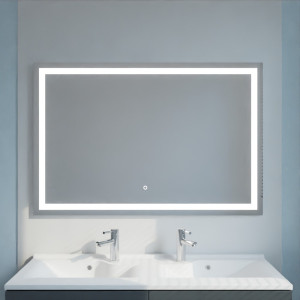Miroir éclairant VISTA 140x80 cm - éclairage LED et interrupteur sensitif