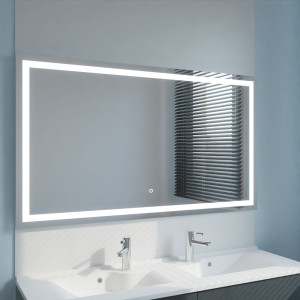 Miroir éclairant VISTA 140x80 cm - éclairage LED et interrupteur sensitif