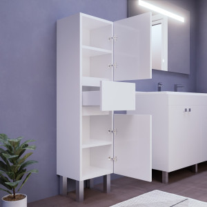 Armoire de salle de bain UNIVERS - blanc brillant