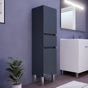 Armoire de salle de bain UNIVERS - Gris anthracite