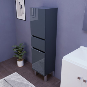 Armoire de salle de bain UNIVERS - Gris anthracite