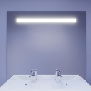 Miroir ELEGANCE 124x105 cm - éclairage intégré à LED etSANS interrupteur sensitif
