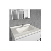 Plan vasque, vasque ou lave mains en résine de synthèse ou céramique