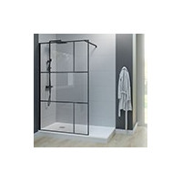 Paroi de douche fixe pour douche à l'italienne, verre sécurit 8 & 10mm