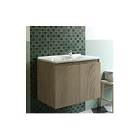 Meubles de salle de bain complet avec plan vasque, livrés montés 